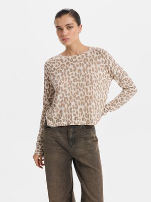 

Джемпер с леопардовым принтом