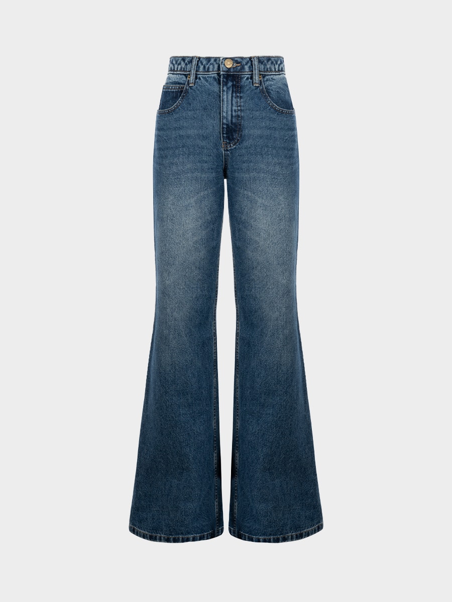Джинсы Flare fit со средней посадкой