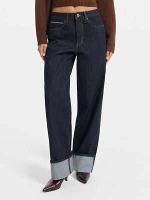 

Джинсы Relaxed fit с отворотами