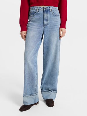 

Джинсы Relaxed fit с отворотами