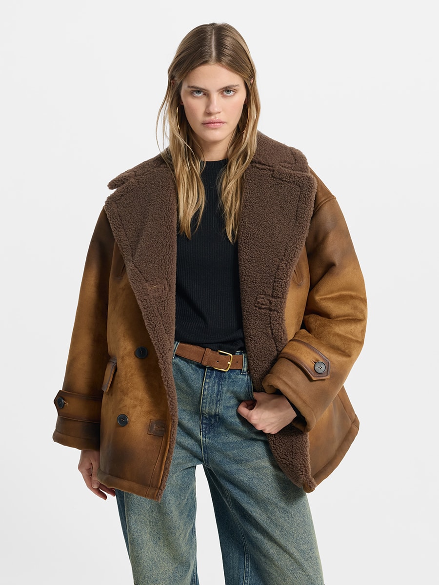 Дубленка из экокожи