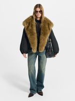 Куртка с меховым воротником