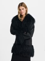 Дубленка с мехом ламы