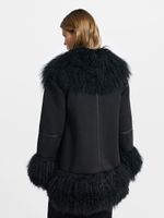 Дубленка с мехом ламы