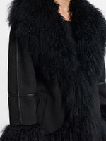 Дубленка с мехом ламы