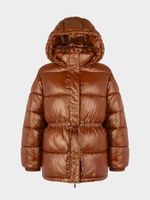 Стеганая куртка с капюшоном