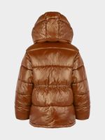 Стеганая куртка с капюшоном