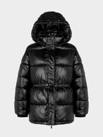 Стеганая куртка с капюшоном