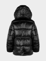 Стеганая куртка с капюшоном