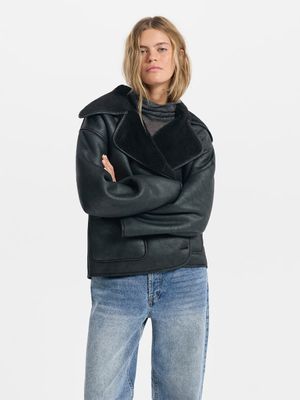 Дубленка из экокожи