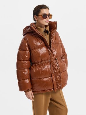 

Стеганая куртка с капюшоном