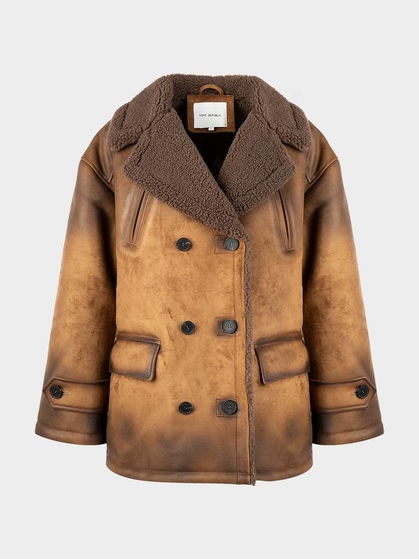 Дубленка из экокожи