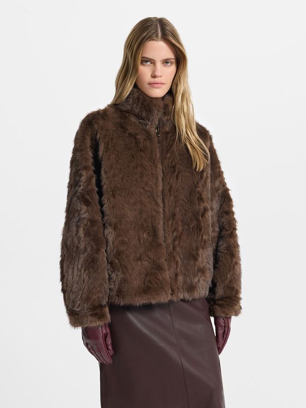 Шуба из экомеха