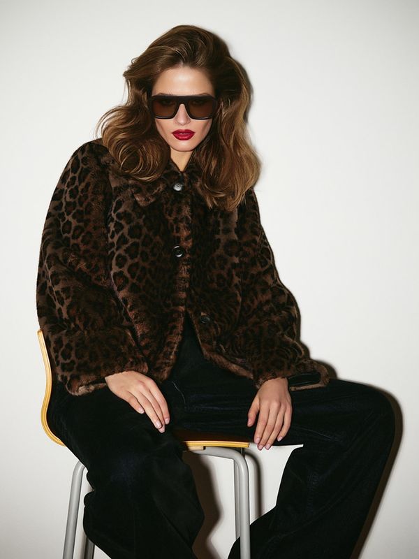 Леопардовая шуба