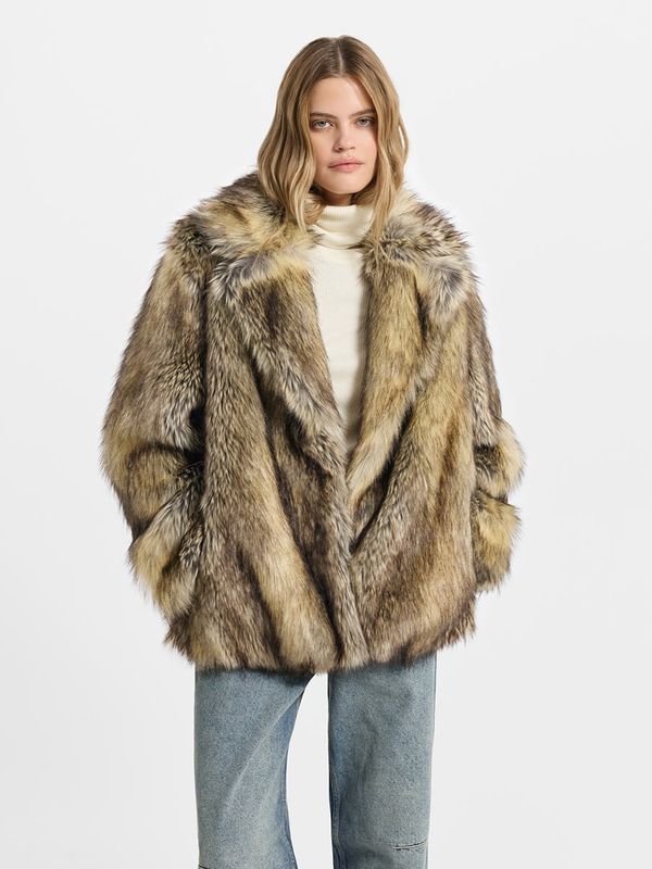 Шуба из экомеха