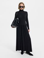 Платье из джерси с шерстью