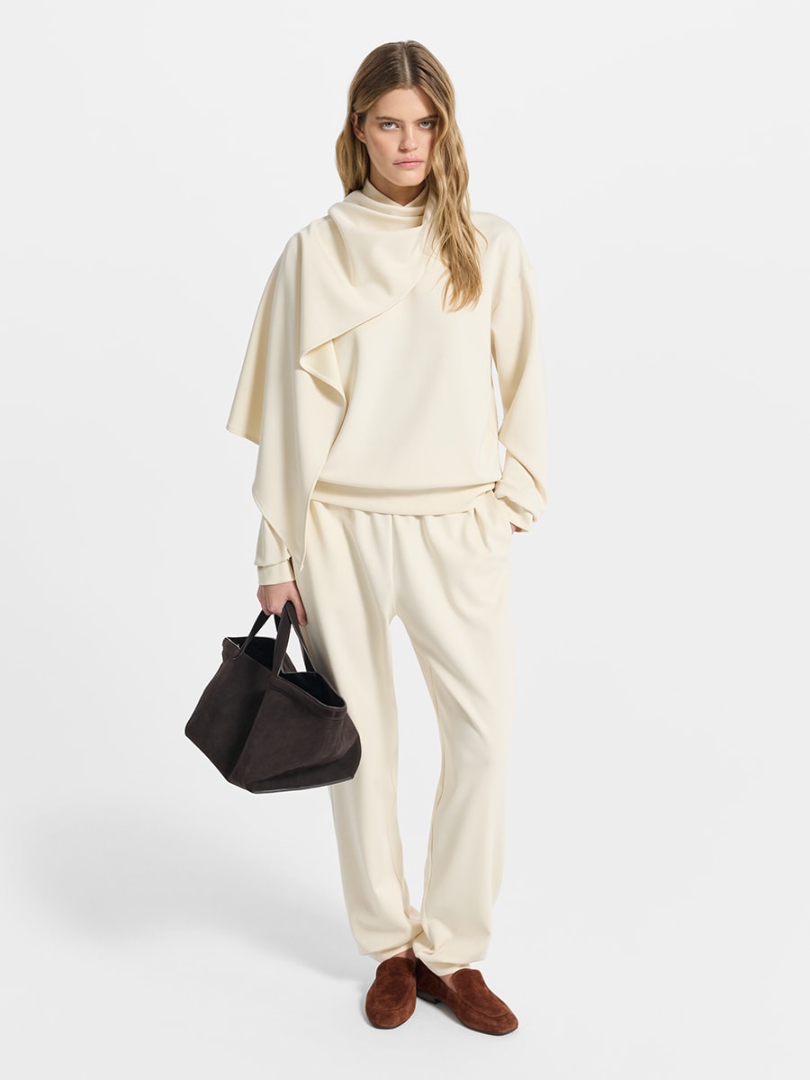 Брюки с лиоцеллом и хлопком