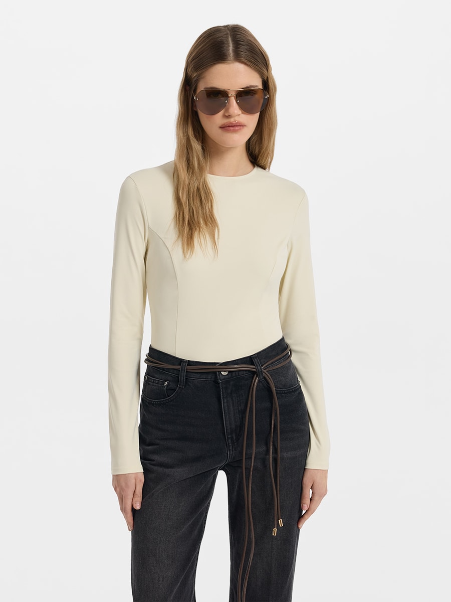 Боди с длинными рукавами