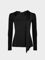 Лонгслив с асимметричным вырезом