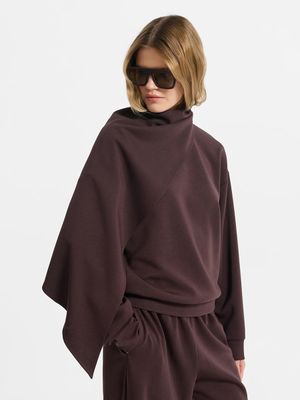 

Свитшот со съемным шарфом