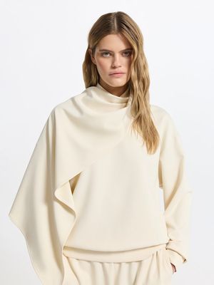 

Свитшот со съемным шарфом