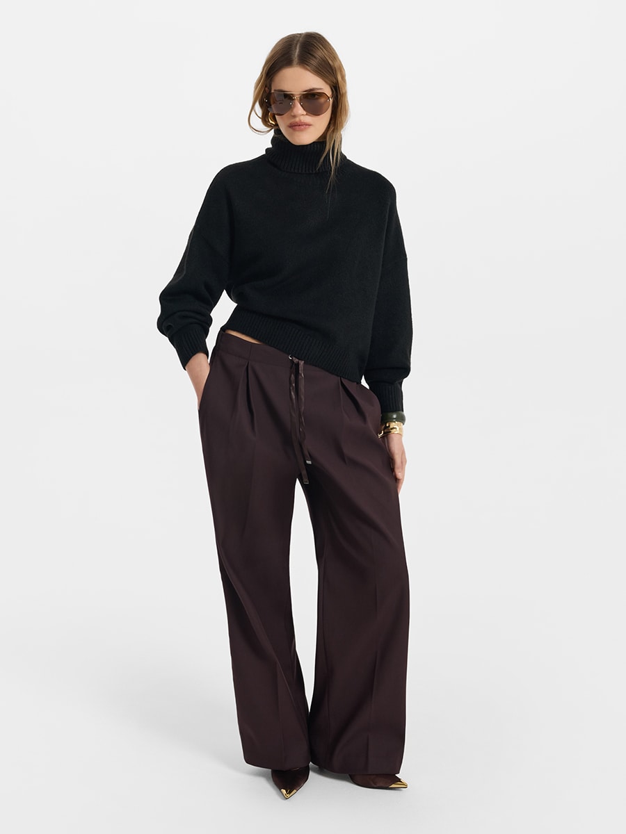 Брюки-палаццо с вискозой