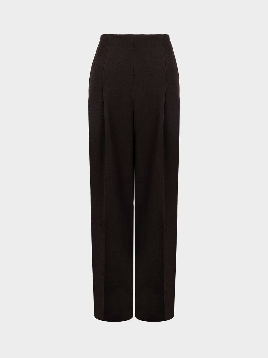 Брюки-палаццо с высокой посадкой
