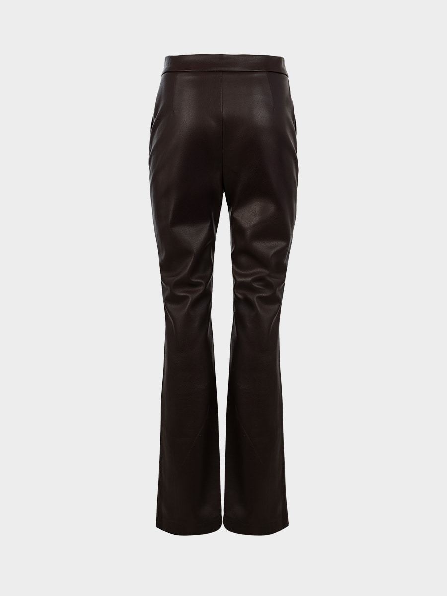 Брюки из экокожи