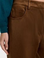 Брюки из экозамши