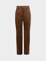 Брюки из экозамши