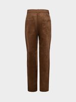 Брюки из экозамши