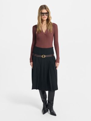 

Юбка миди в складку