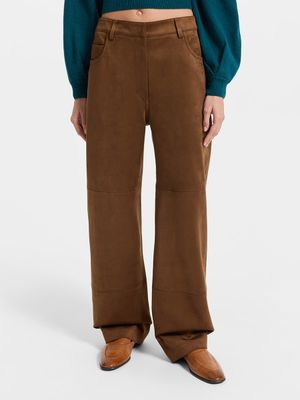 

Брюки из экозамши