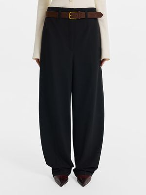 

Брюки свободного кроя с ремнем