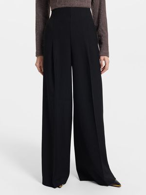 

Брюки-палаццо с высокой посадкой