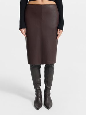 

Юбка-карандаш из экокожи