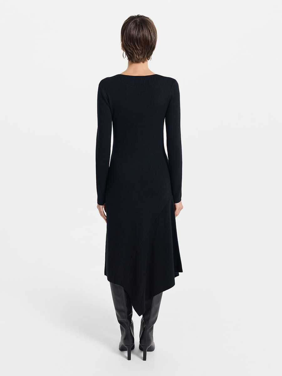 Трикотажное платье с шерстью