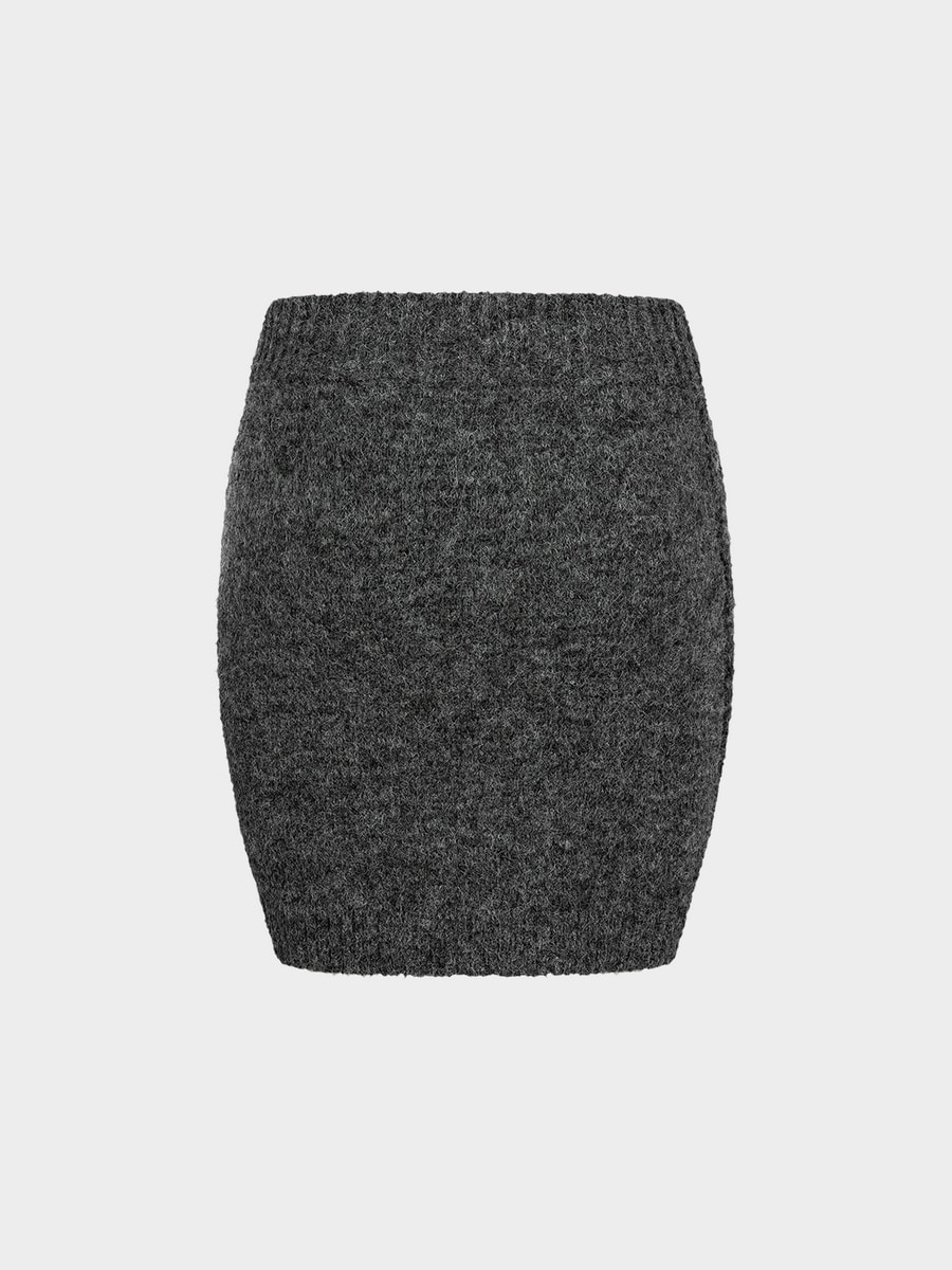 Трикотажная юбка с шерстью
