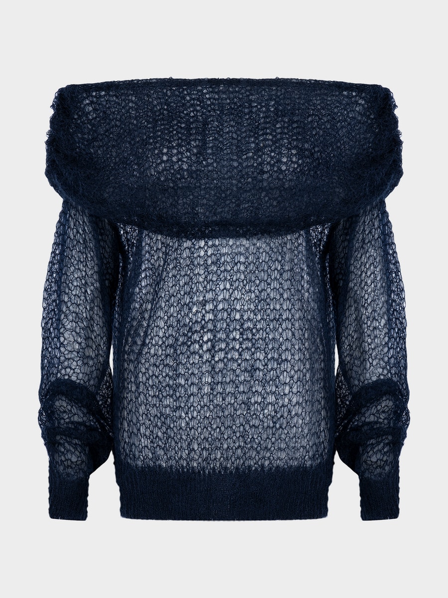 Джемпер из мохера и шерсти