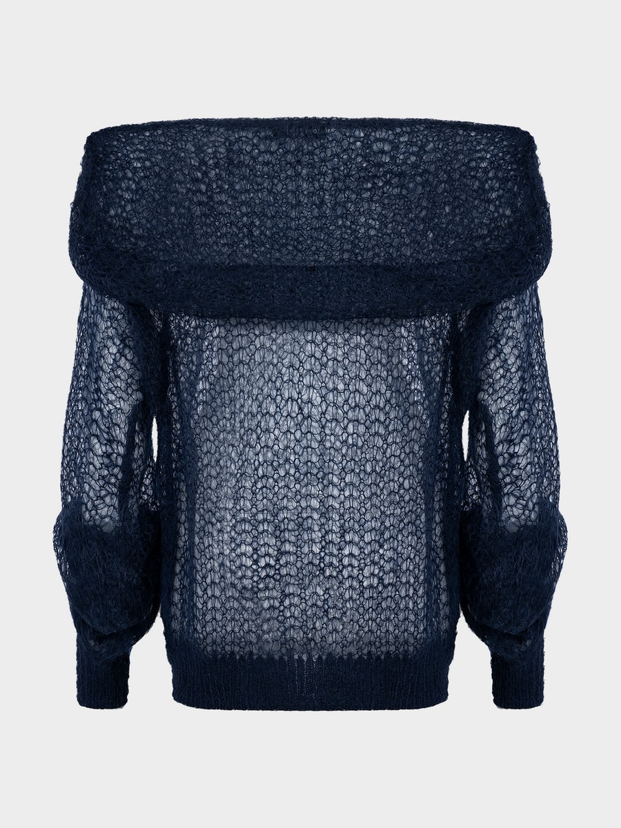 Джемпер из мохера и шерсти