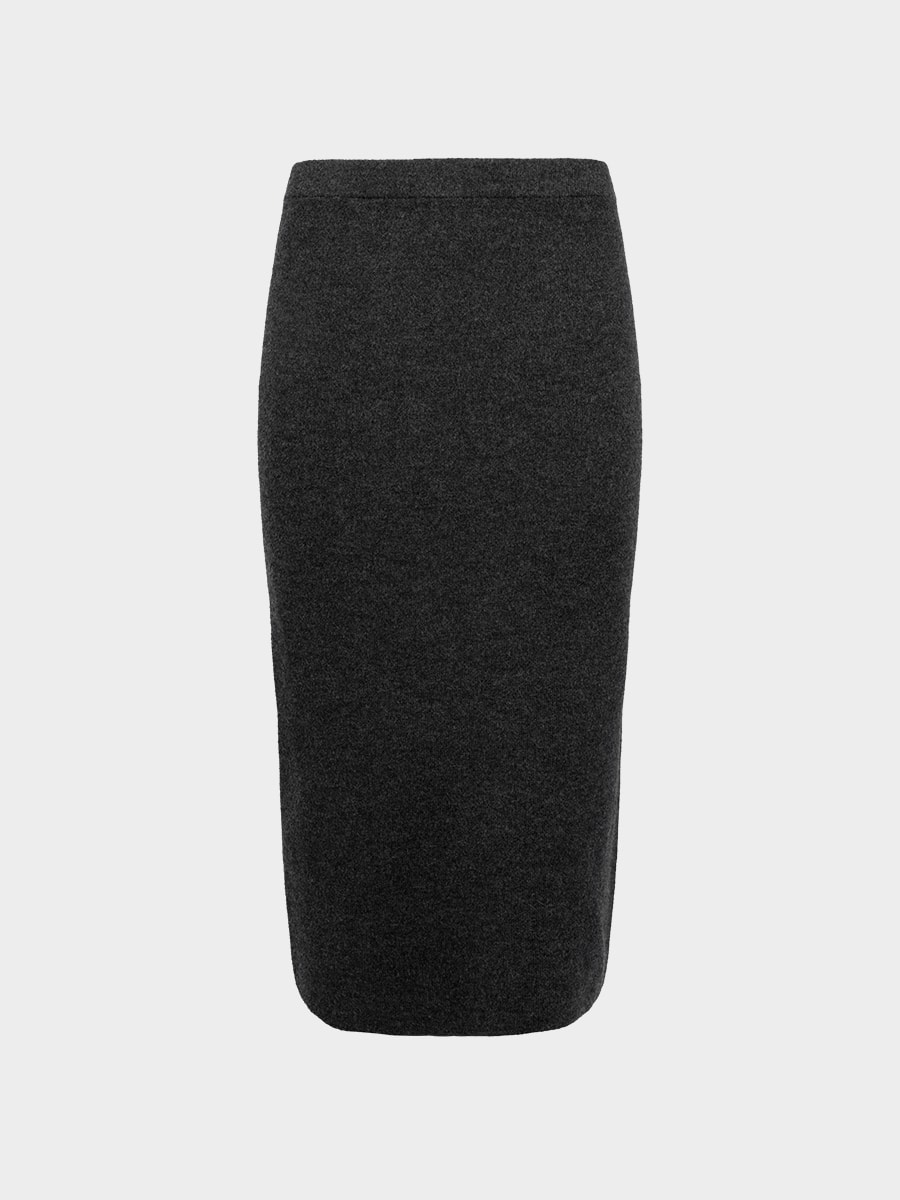 Трикотажная юбка с шерстью