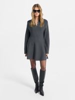 Трикотажное платье с шерстью