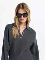 Трикотажное платье с шерстью