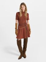 Трикотажное платье мини