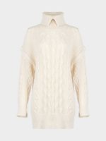 Вязаное платье с шерстью