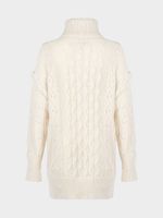 Вязаное платье с шерстью