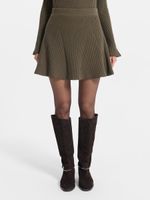 Трикотажная юбка с шерстью
