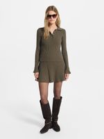 Трикотажная юбка с шерстью