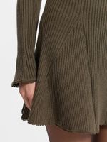 Трикотажная юбка с шерстью