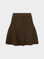 Трикотажная юбка с шерстью